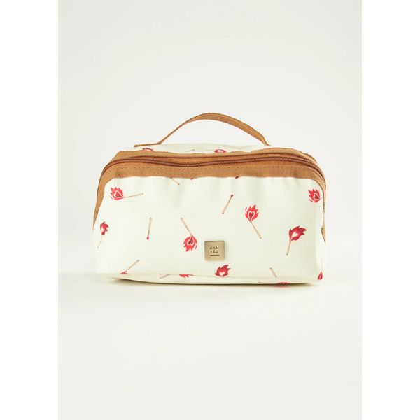 NECESSAIRE CANVAS ESTAMPADA FÓSFORO