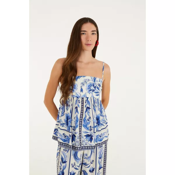 BLUSA ALCINHA ESTAMPADA NATÁLIA 