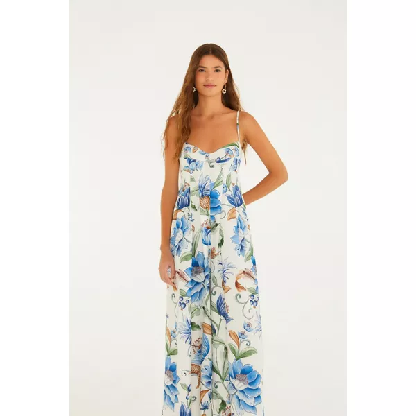 MACACÃO ESTAMPADO FLORAL ELSA 