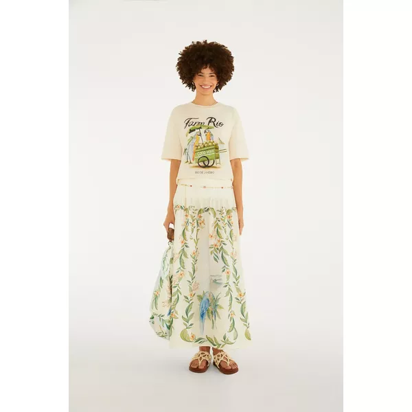 T- SHIRT MEDIA CARRINHO DE COCO 