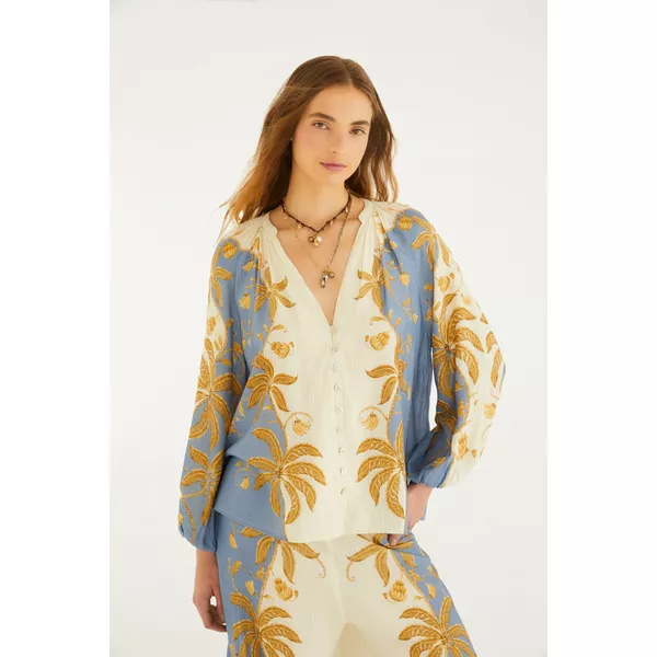 BATA ESTAMPADA OURINHO TROPICAL 