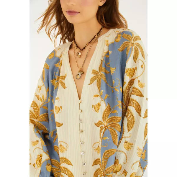 BATA ESTAMPADA OURINHO TROPICAL 