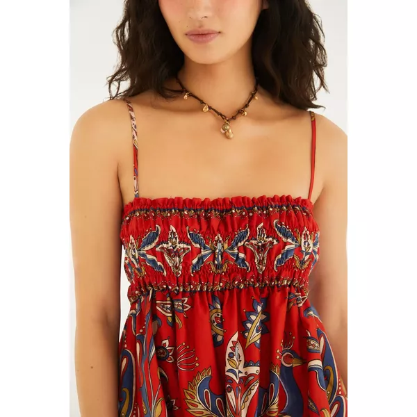 VESTIDO CURTO ESTAMPADO SONHO DE PAVÃO 