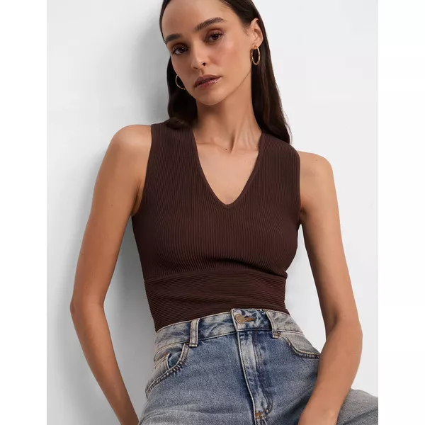 TOP TRICOT DECOTE V 360