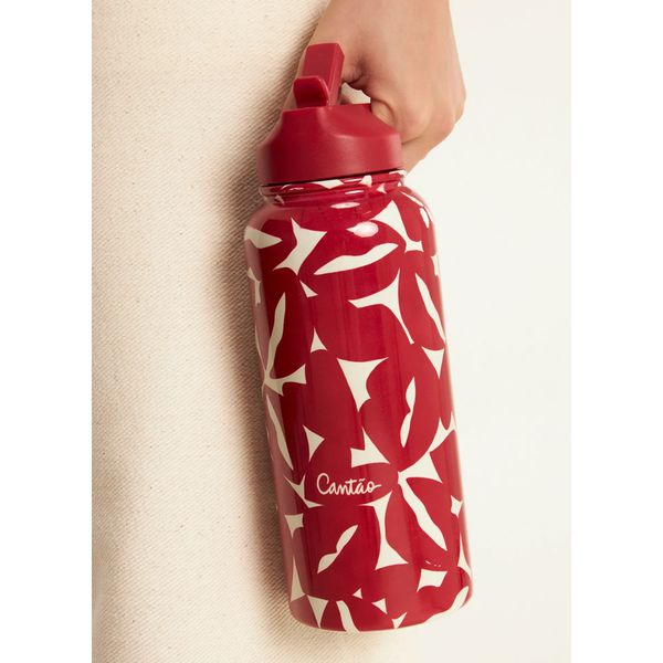 Garrafa térmica estampada bisous 1 litro