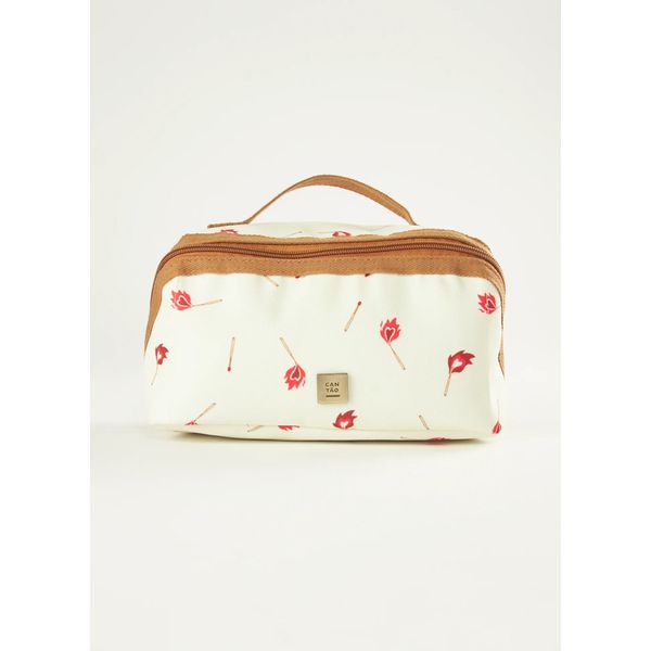Necessaire canvas estampada fósforos