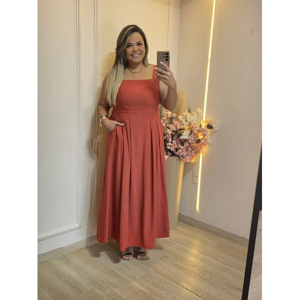 VESTIDO LIZ TERRA COTA 