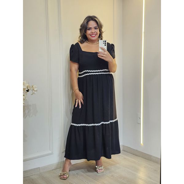 VESTIDO MANGA SIANINHA 