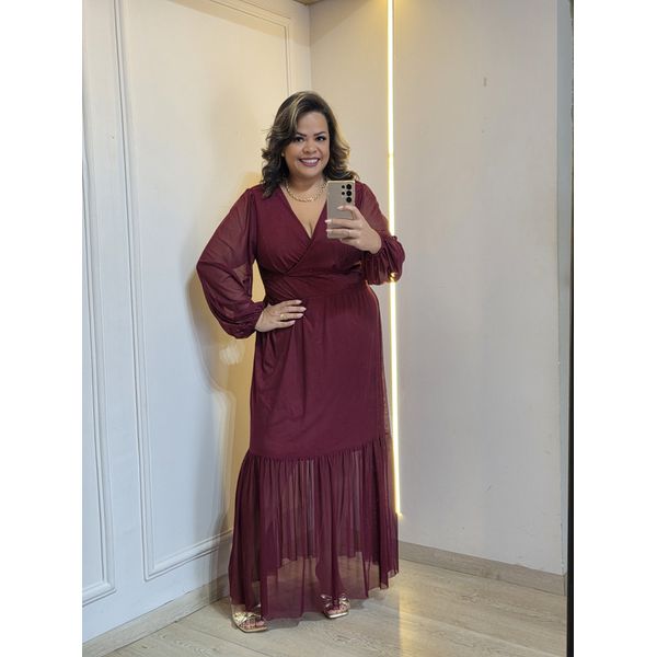 VESTIDO ELLEGANCE MANGA LONGA 