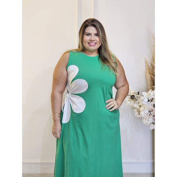 VESTIDO BELLA FLOR VERDE