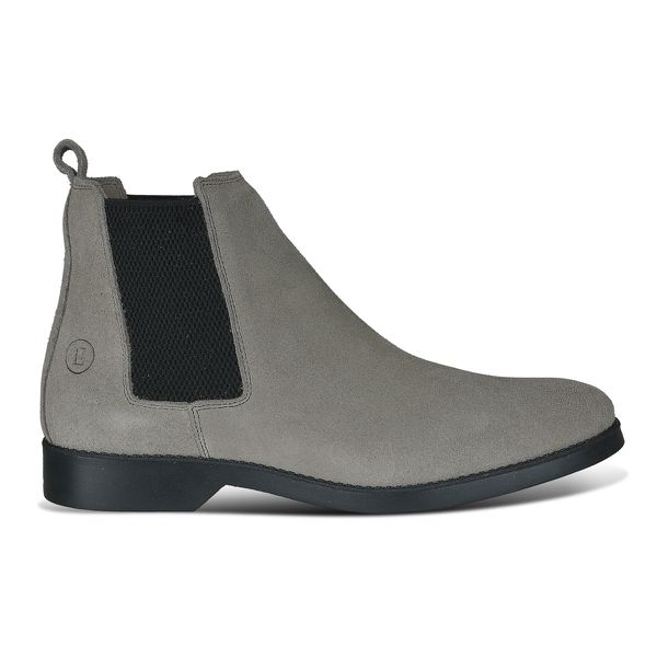 Bota Chelsea Masculina Confortavel em Camurça Legitima Cinza
