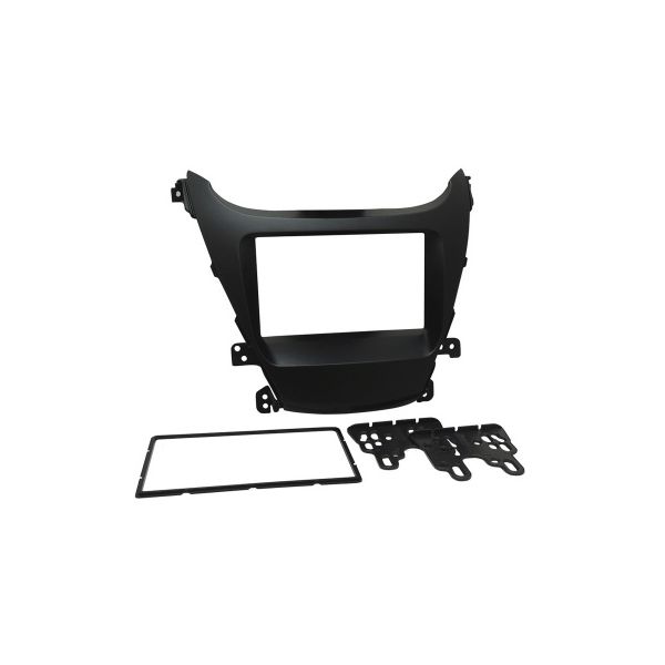 MOLDURA 3161 2DIN HYUNDAI ELANTRA 12 14 PRETA