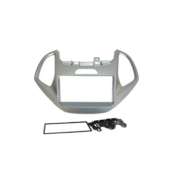 MOLDURA 4014 2DIN NOVO KA / KA+ 14/17 PRATA