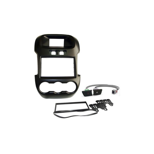 MOLDURA 3211 FORD RANGER 12/15 COM BOTÃO XLT PRETA