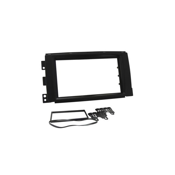 MOLDURA 3183 2DIN MERCEDEZ-BENZ SMART 10 PRETA