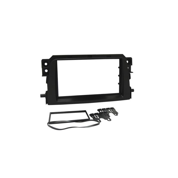 MOLDURA 3184 2DIN MERCEBES-BENS SMART 11 PRETA