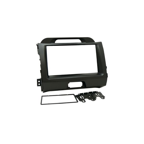 MOLDURA 3170 2DIN KIA SPORTAGE 10/15 PRETA