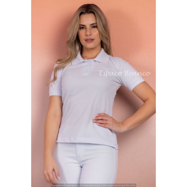 Blusa Feminina Polo cor Branca