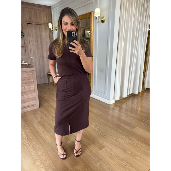 CONJUNTO DANI - MARROM - Espasso Bela | Moda Feminina