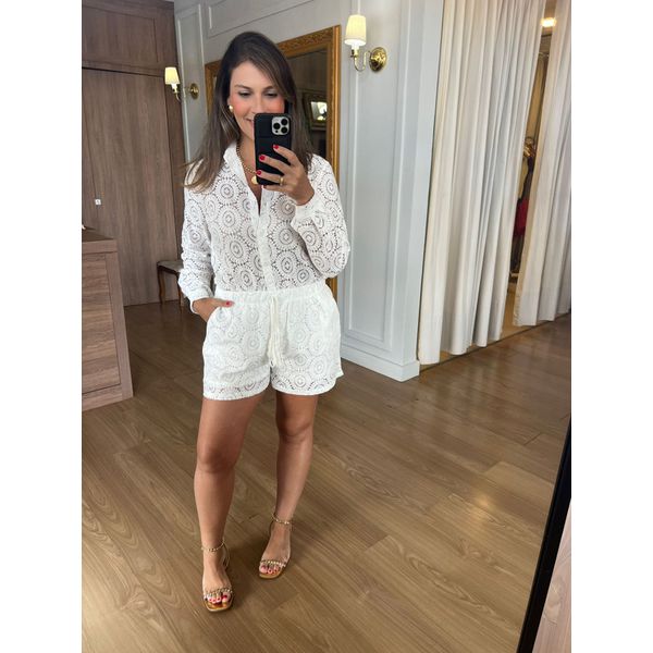 CONJUNTO RENDADO MELINA - BRANCA