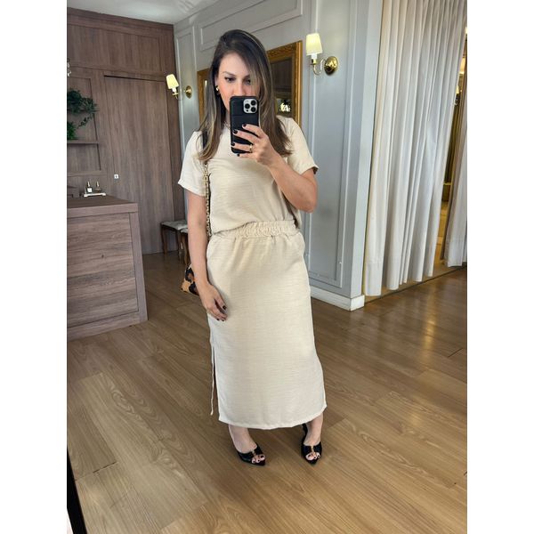 CONJUNTO EM LIOCEL BEATRIZ - BEGE 