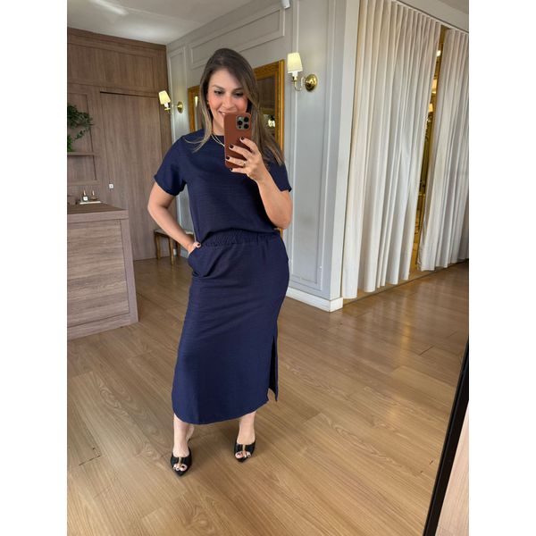 CONJUNTO EM LIOCEL BEATRIZ - AZUL MARINHO 
