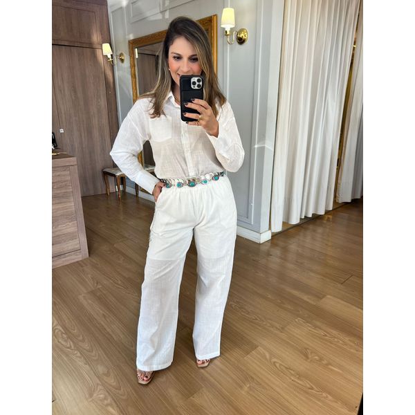 CINTO PEDRA TURQUESA - PRATA - Espasso Bela | Moda Feminina
