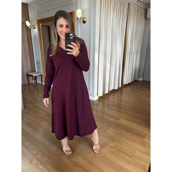 VESTIDO LINDA - MARSALA - Espasso Bela | Moda Feminina