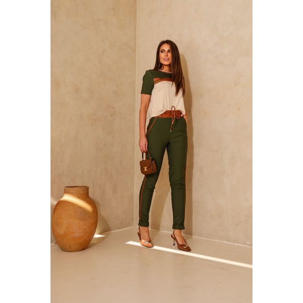 TSHIRT EM RIB - MILITAR - Espasso Bela | Moda Feminina