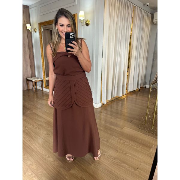 CONJUNTO MILENE - MARROM - Espasso Bela | Moda Feminina