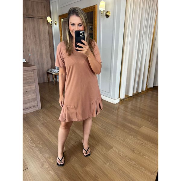 VESTIDO GABI - CARAMELO - Espasso Bela | Moda Feminina