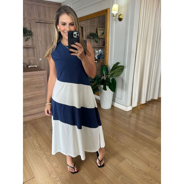 VESTIDO DANI - OFF MARINHO - Espasso Bela | Moda Feminina