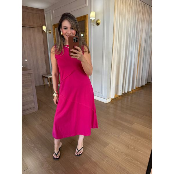 VESTIDO MALHA DE ALGODÃO JOANA - PINK