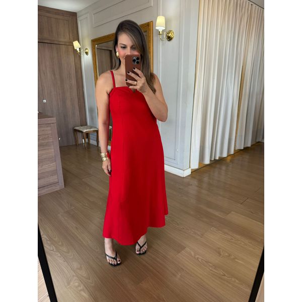 VESTIDO FLAVIA - VERMELHO