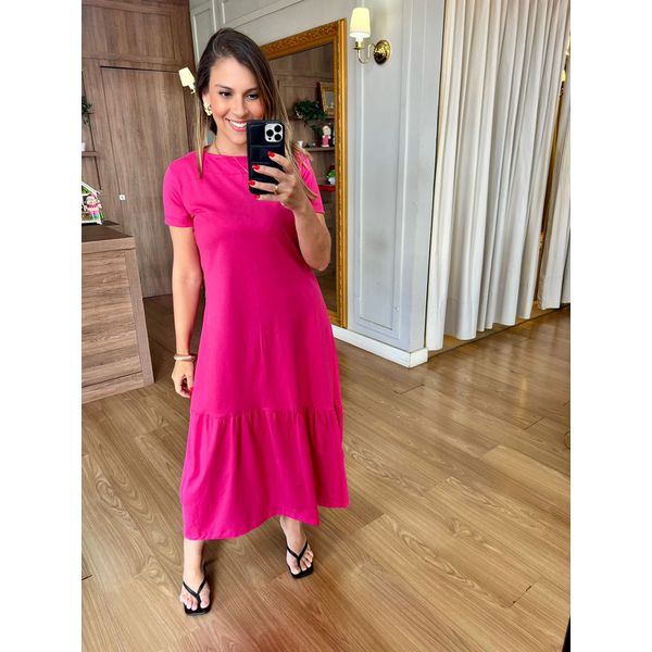 VESTIDO ALICE MALHA ALGODÃO - PINK