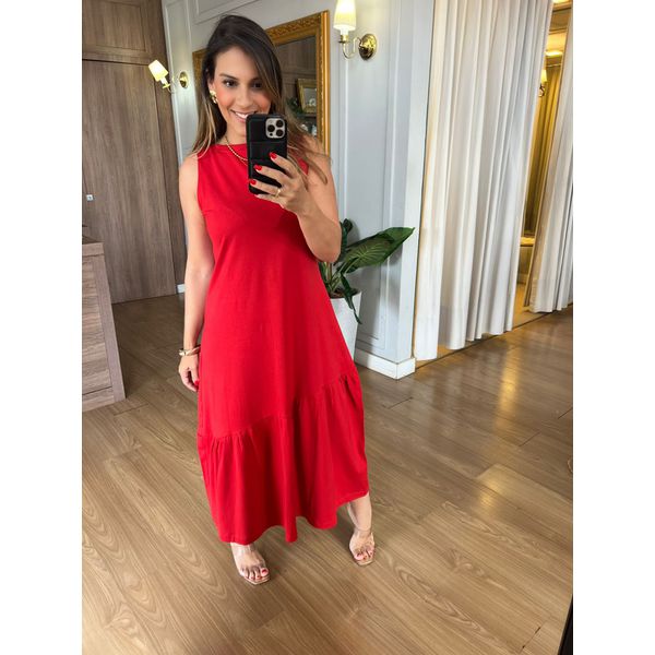 VESTIDO SIMONE - VERMELHO 
