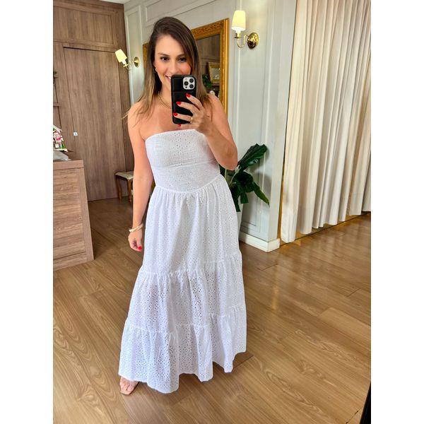 VESTIDO DE LAISE - BRANCO - Espasso Bela | Moda Feminina