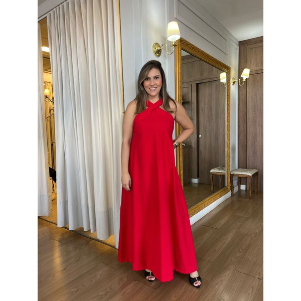 VESTIDO LIOCEL CRUZADO - ELIANA VERMELHO