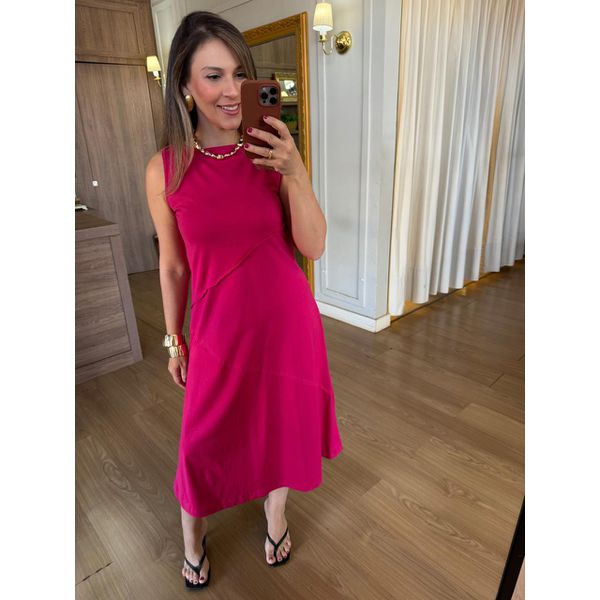 VESTIDO MALHA DE ALGODÃO JOANA - PINK
