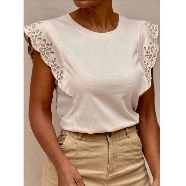 REGATA MALHA ZARA MUSCLE - BEGE