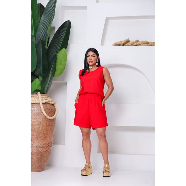 CONJUNTO EM LIOCEL ARIANA - VERMELHO