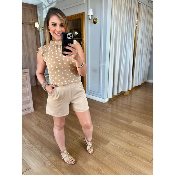 SHORT BELINDA - BEGE - Espasso Bela | Moda Feminina