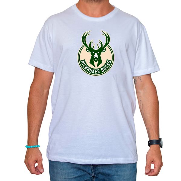 Camiseta Milwaukee Bucks Branca