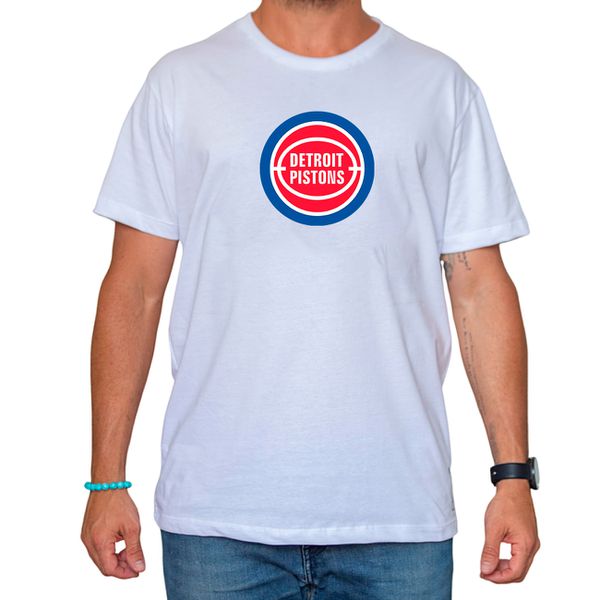 Camiseta Detroit Pistons Branca