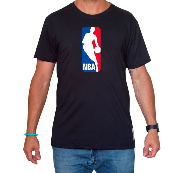Camiseta Logo NBA Preta