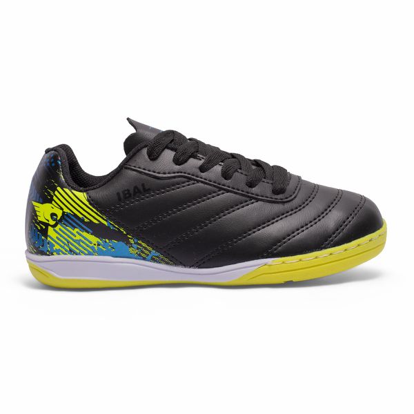 Chuteira Cyclone Futsal infantil - Preto/Amarelo