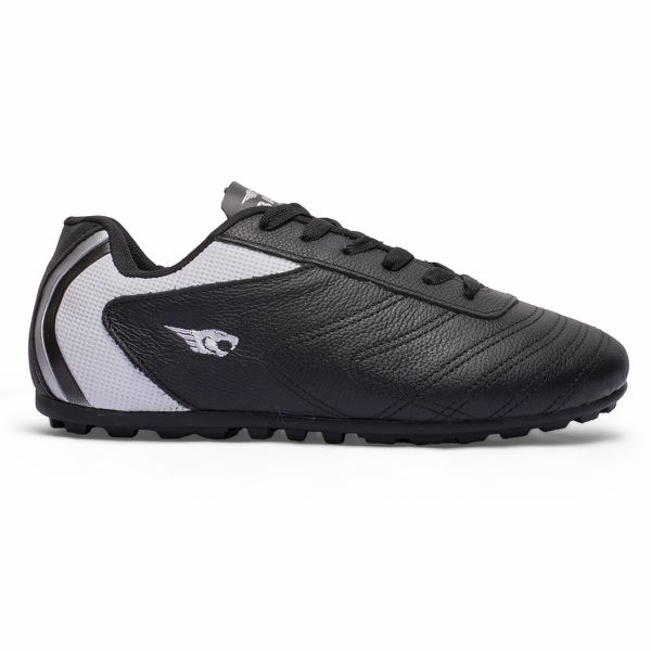Chuteira Deportiva Society Adulto - Preto/Branco