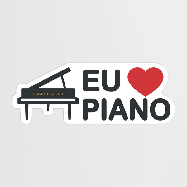 Adesivo Eu Amo Piano Essenfelder