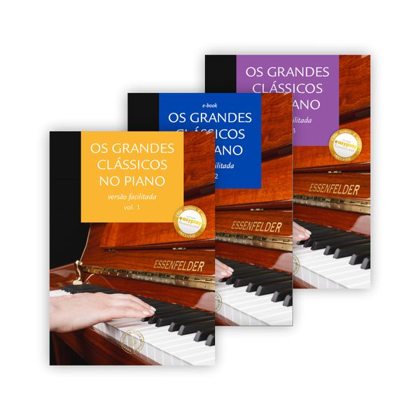 Os grandes clássicos no piano vol.1 - versão facilitada - Os grandes  clássicos no piano vol.1 - versão facilitada - Essenfelder Educacional