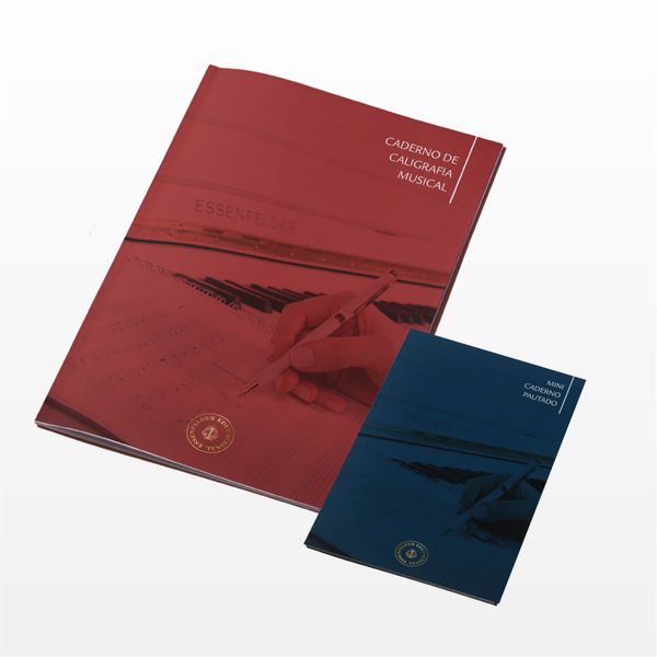 COMBO: Caderno Pautado de Caligrafia Musical + Mini Caderno Pautado